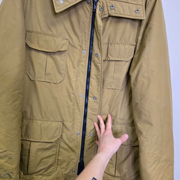 Vintage Men's M Tall Brown Insulated Barn Work Coat Field Jacket Pockets & 3M Th - Picture 6 of 16